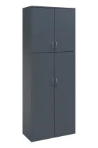 N 6 - 84D kancelářská skříň, 4-dveřová, 2150x800x400, antracit